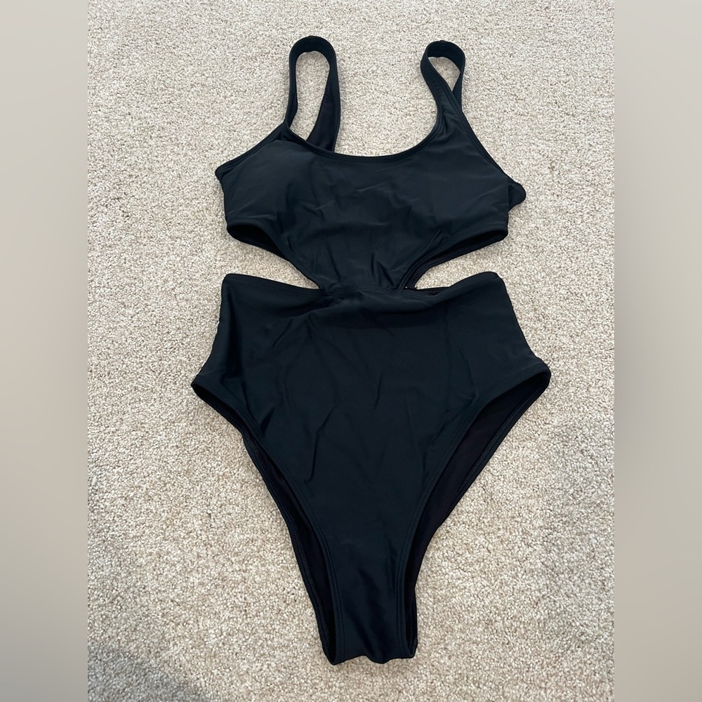 Black One Piece Swimsuit